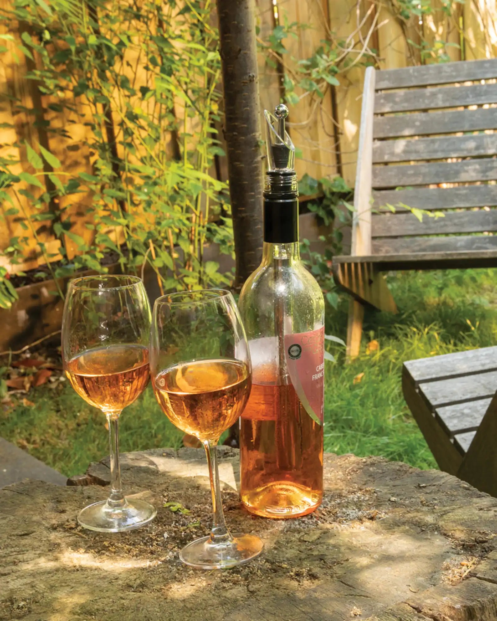 Tige rafraîchissante inox argent Vino à personnaliser - 5